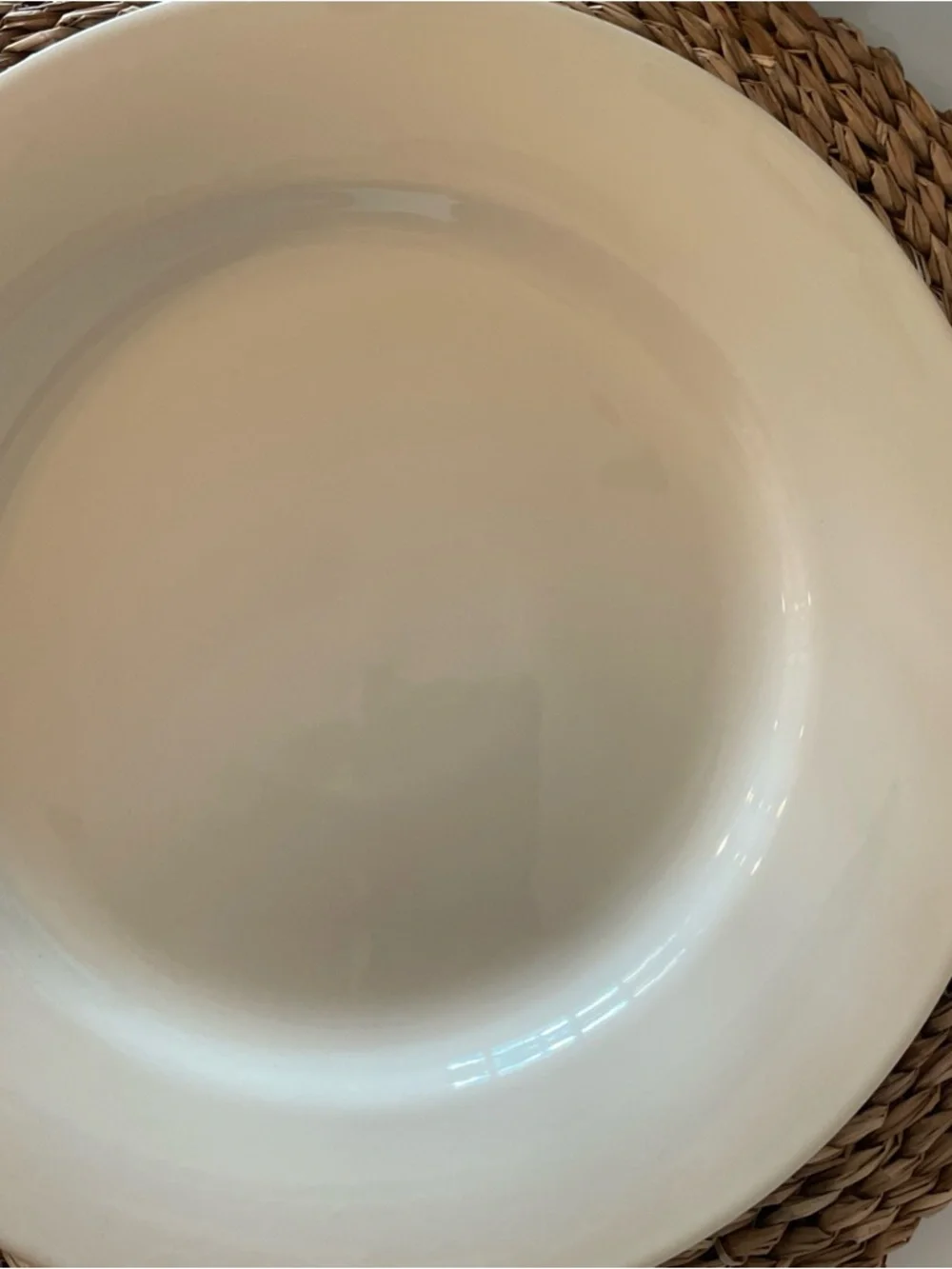 Williams Sonoma Belvedere Dinner Plate 11.5” Cream Beige Portugal